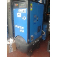 COMPRESSORE USATO A VITE 10HP,10BAR,CON ESSICATORE E SERBATOIO DA 275 LT,ABAC GENESIS 